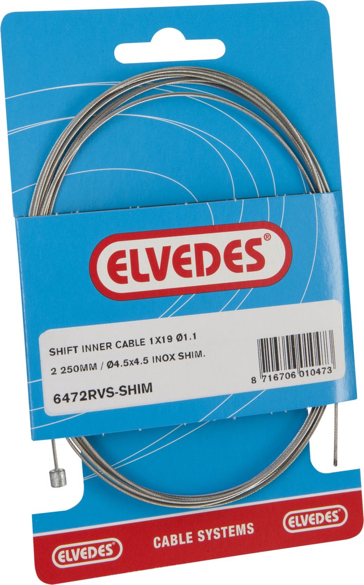 Chargez l'image dans la visionneuse de la galerie, versnellingsbinnenkabel Shimano 2.25 m 1,1 mm 6472 zilver