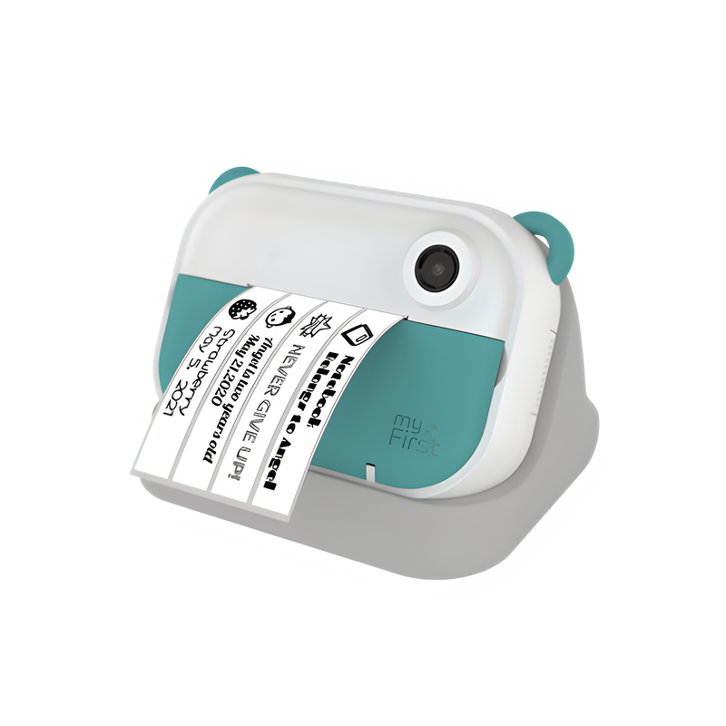 Load image into Gallery viewer, Myfirst camera insta wi blauwgroen + gratis wi thermal sticker kleur patroon