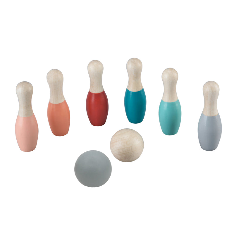Load image into Gallery viewer, Houten kinder bowlingset - pastel