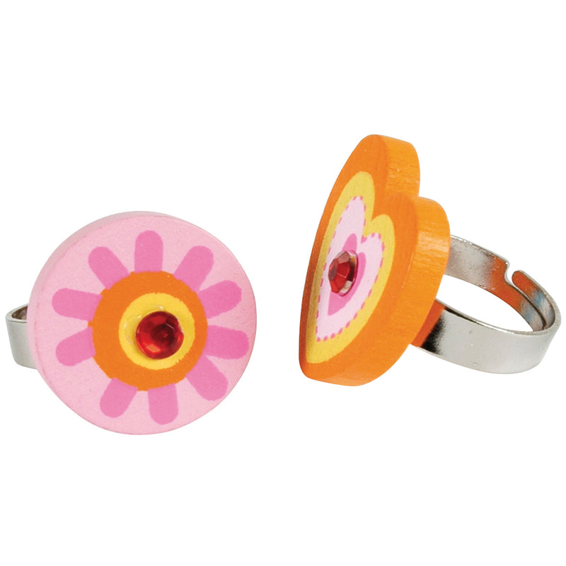Load image into Gallery viewer, Fleurige houten ring