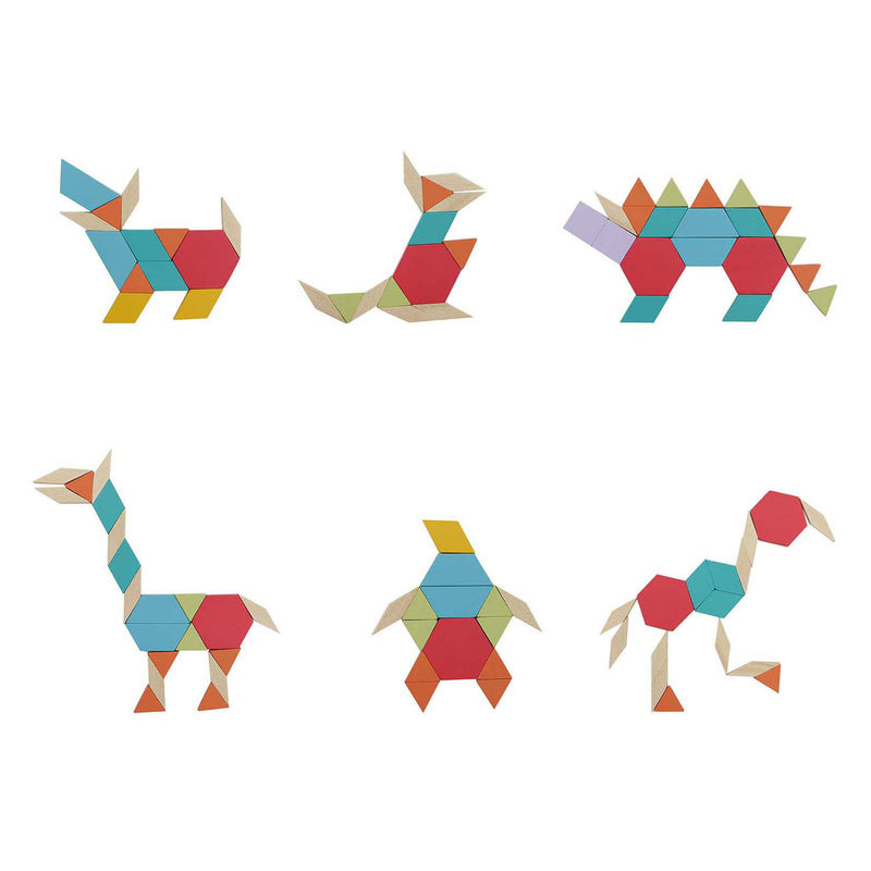 ギャラリービューアに画像をロードする, Houten mozaiek blokken, 52dlg.