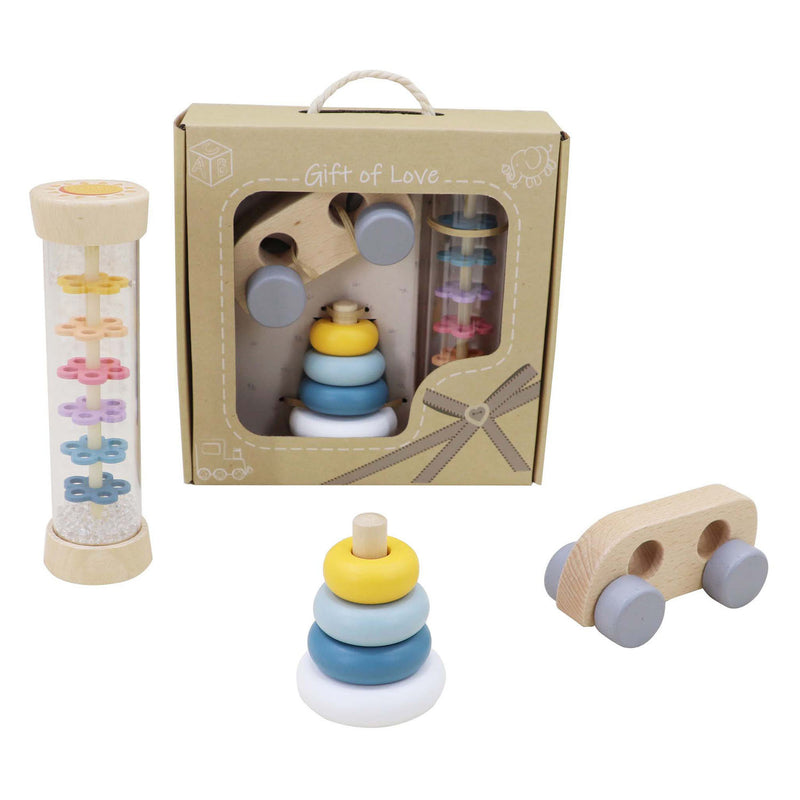 ギャラリービューアに画像をロードする, Houten babyspeelgoed speelset, set van 3
