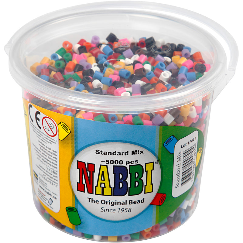 Load image into Gallery viewer, Creativ company https: www.cchobby.nl strijkkralen-afm-5x5-mm-gatgrootte-2-5-mm-medium-standaardkleuren-5000-stuk-1-emmer