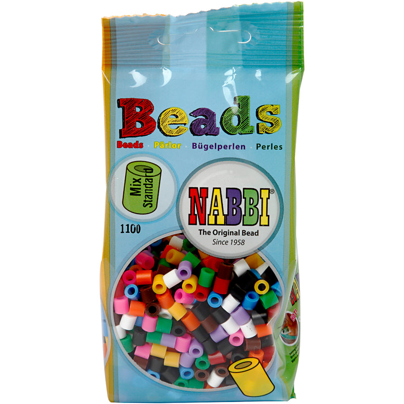 Load image into Gallery viewer, Creativ company https: www.cchobby.nl strijkkralen-afm-5x5-mm-gatgrootte-2-5-mm-medium-standaardkleuren-1100-stuk-1-doos