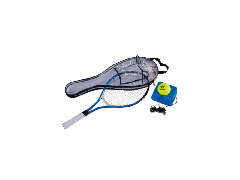 Chargez l'image dans la visionneuse de la galerie, Engelhart racketball set – tennisracket 21” blauw met tennistrainer en bal – inclusief hoes – rebound trainingsset voor beginners en oefening –