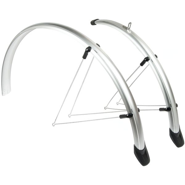 Load image into Gallery viewer, spatbordenset Rapido 28 inch 46 mm kunststof zilver
