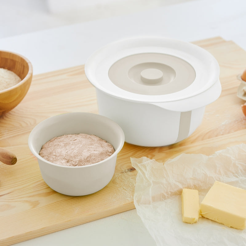 Load image into Gallery viewer, Rotho fresh beslagkom met spatdeksel 4l cool grey