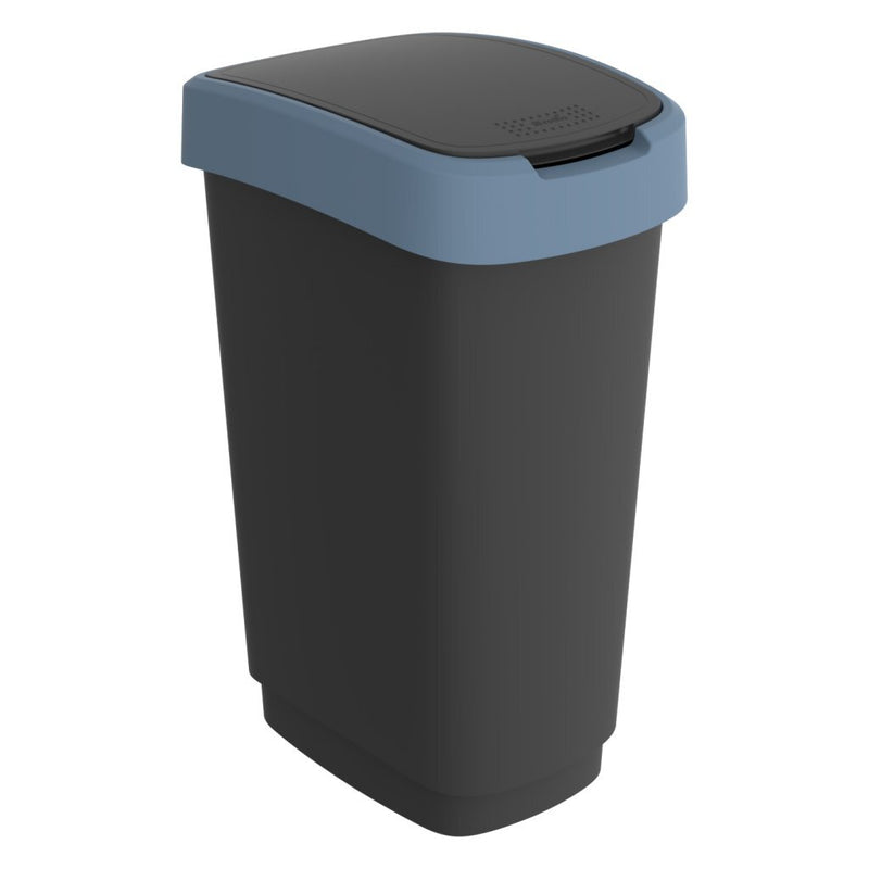 Chargez l'image dans la visionneuse de la galerie, Rotho twist afvalbak 50l horizon blauw antraciet