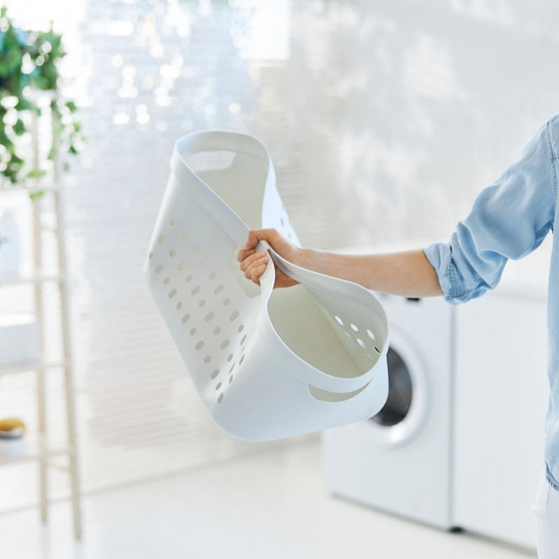 Afbeelding laden in galerijviewer, Rotho jona wasmand 39l wit