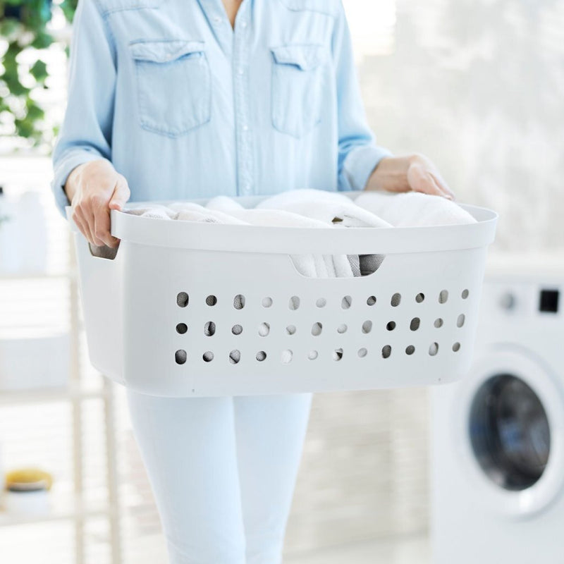 Afbeelding laden in galerijviewer, Rotho jona wasmand 39l wit