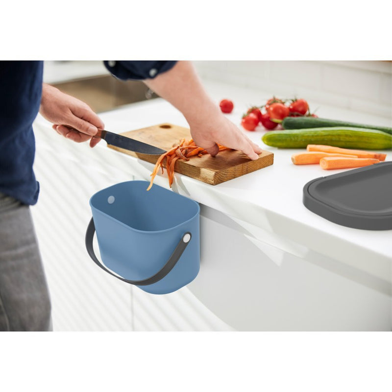 Load image into Gallery viewer, Rotho albula bio afvalbakje 3.2l blauw