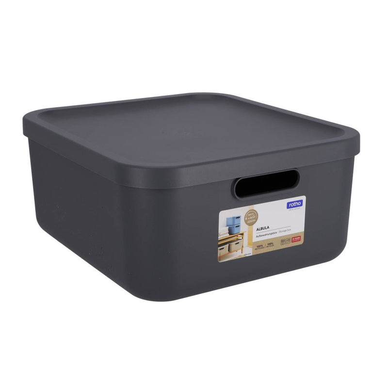 Load image into Gallery viewer, Rotho albula decoratie opbergbox 20l antraciet