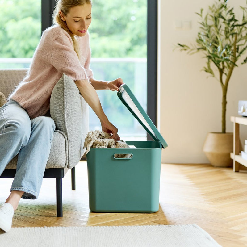 Afbeelding laden in galerijviewer, Rotho albula multibox 55l mistletoe groen