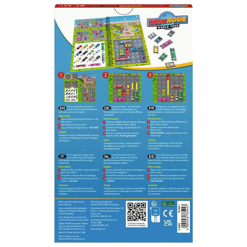 Load image into Gallery viewer, Ravensburger thinkfun rush hour world tour denkspel