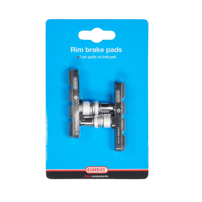 Load image into Gallery viewer, remblokken V-brake 60 x 14 mm zwart 2 stuks