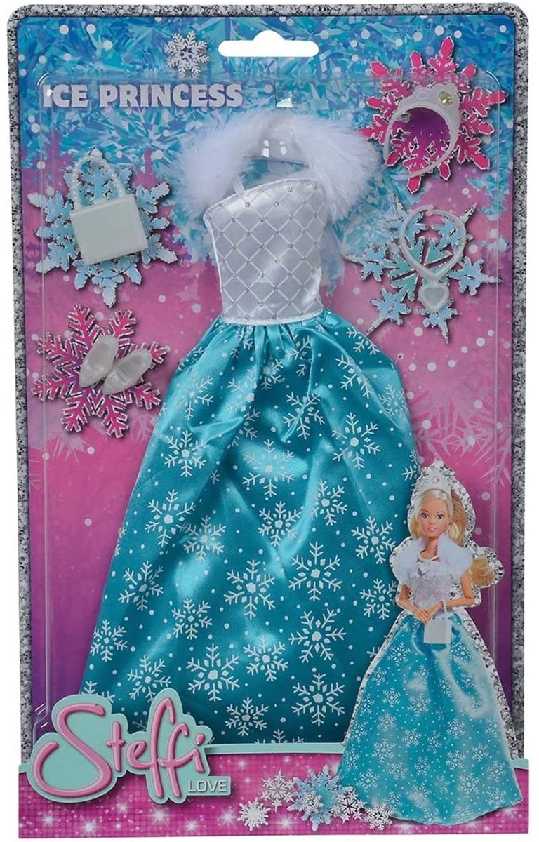 Laden Sie das Bild in Galerie -Viewer, Steffi love poppenjurk prinses met accessoires - prinsessenspeelgoed.