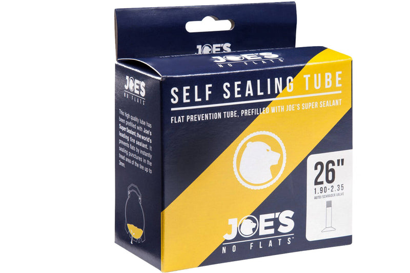 Load image into Gallery viewer, Joe's no flats Binnenband self sealing tube yellow gel fv 26x1.90-2.35