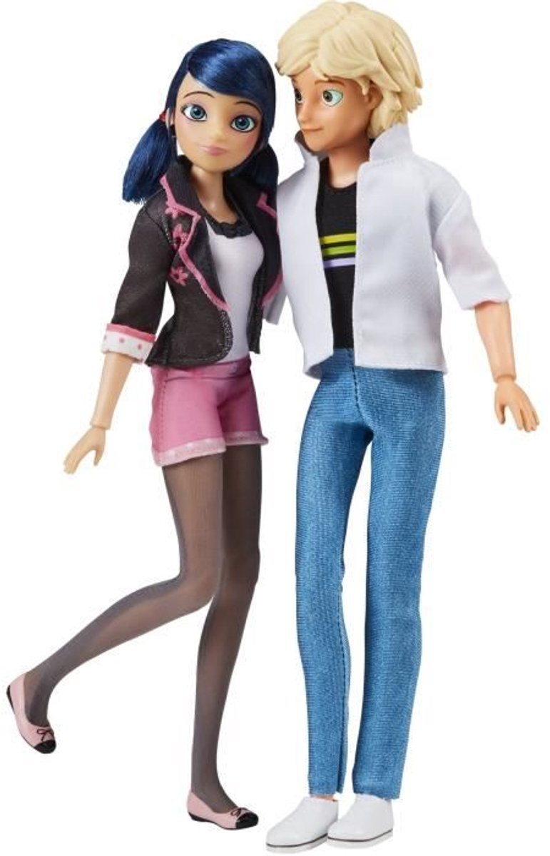 Afbeelding laden in galerijviewer, Bandai miraculous marinette adrien poppenset - 26 cm