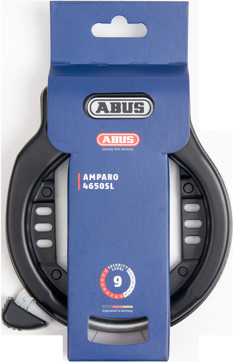 ギャラリービューアに画像をロードする, Abus fietsslot ringslot - amparo 4650sl (hangverpakking) - security level 9 - art 2 - geschikt voor elektrische fietsen en stadsfietsen