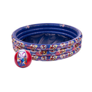 Load image into Gallery viewer, Disney spidey and friends 3 rings zwembad + strandbal donkerblauw rood