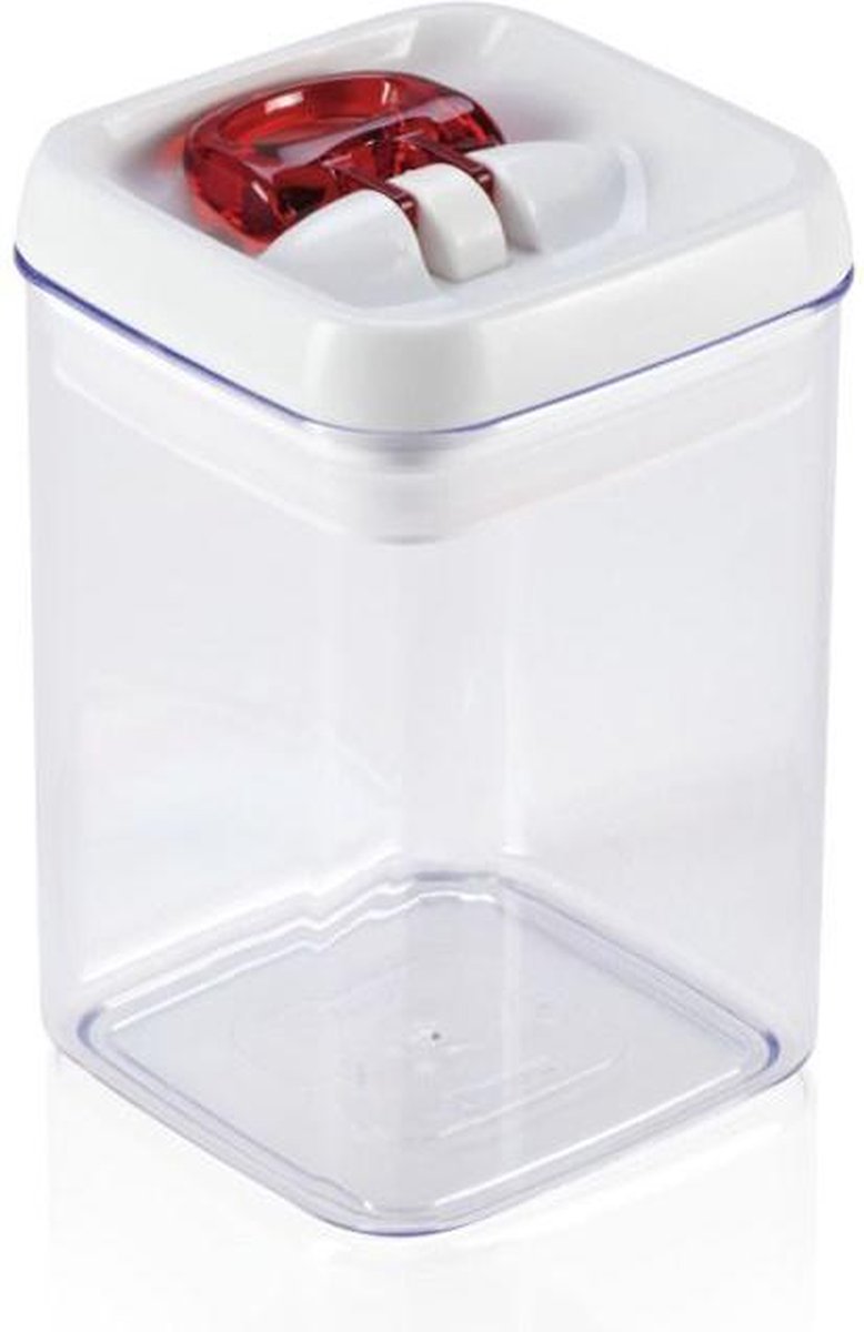 Afbeelding laden in galerijviewer, Leifheit fresh easy voorraaddoos - vierkant - 800 ml - wit