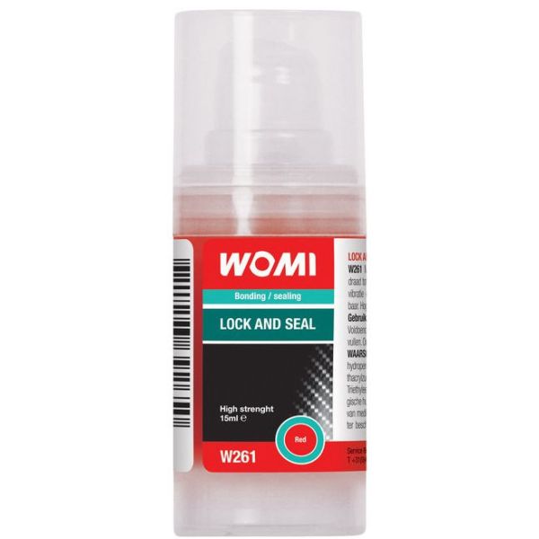 Load image into Gallery viewer, Womi w261 lock and seal 15ml red