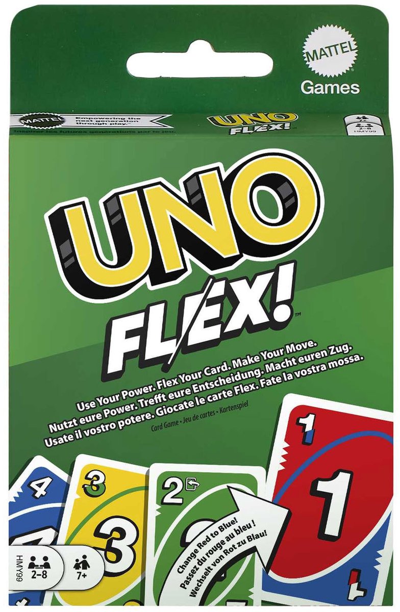 ギャラリービューアに画像をロードする, Mattel games uno flex kaartspel