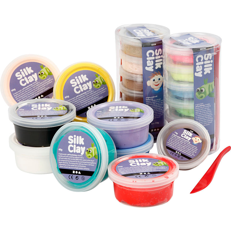 Afbeelding laden in galerijviewer, Https: www.cchobby.nl silk-clayr-diverse-kleuren-22-doosje-1-doos