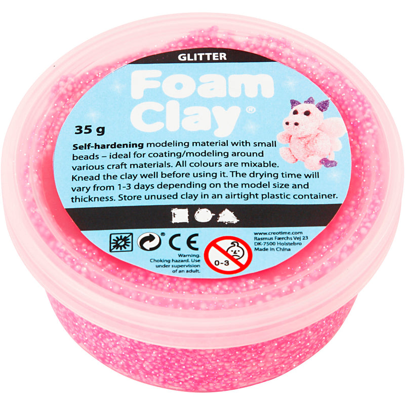 ギャラリービューアに画像をロードする, Creativ company foam clay glitter 35gr - roze