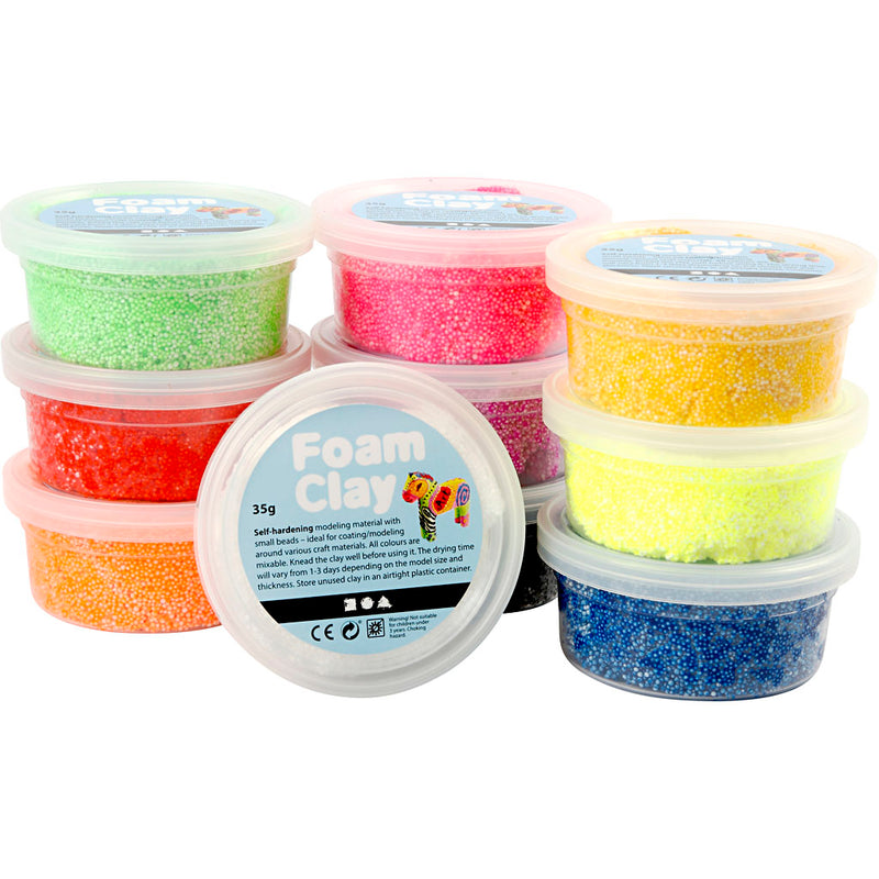 Load image into Gallery viewer, Foam clay https: www.cchobby.nl foam-clayr-diverse-kleuren-10x35-gr-1-doos
