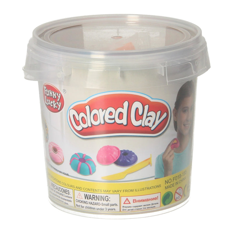 Afbeelding laden in galerijviewer, Lobbes speelgoed bv lobbes kleiset donuts maken - kleurrijke klei opbergbox 12 kleuren.