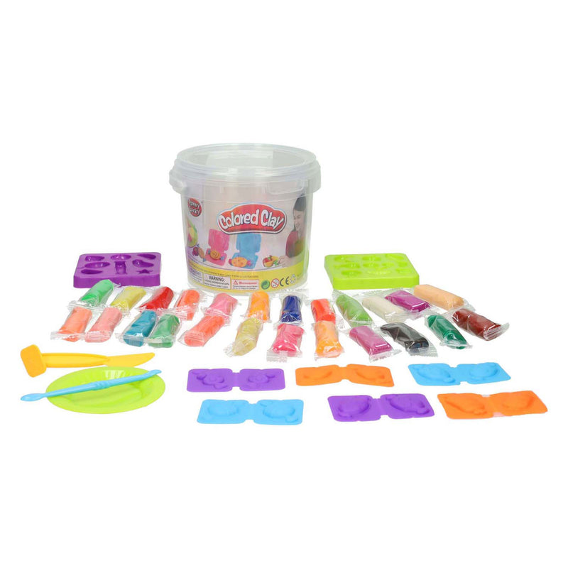 Load image into Gallery viewer, Kleiset in opbergbox fruit - 24 kleuren klei