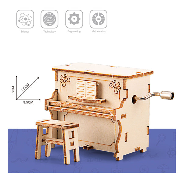Afbeelding laden in galerijviewer, Lobbes speelgoed bv lobbes houten bouwpakket piano - creatief speelgoed voor kinderen.