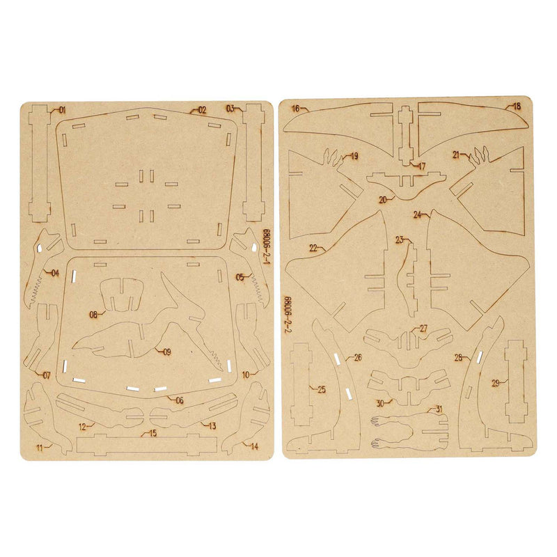 Cargue la imagen en el visor de la galería, Lobbes houten bouwpakket dino 3d pterosauriër