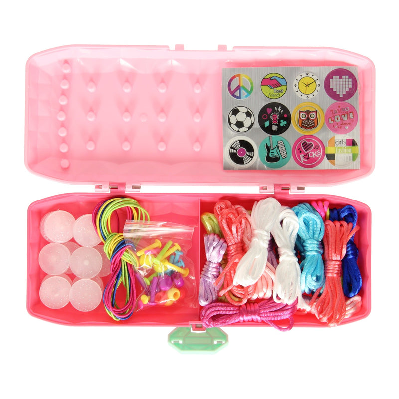 Afbeelding laden in galerijviewer, Lobbes speelgoed bv lobbes armbanden vlechten set roze - creatief speelgoed voor kinderen.