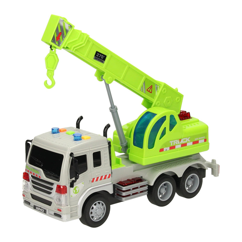 Afbeelding laden in galerijviewer, Lobbes speelgoed bv truck met haakarm met licht en geluid