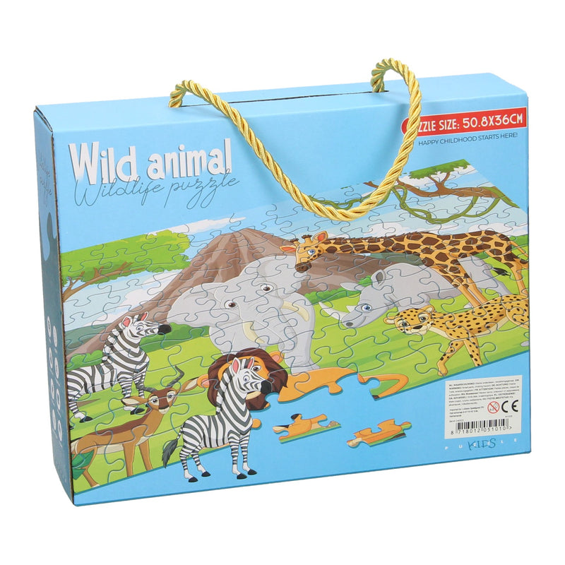 Load image into Gallery viewer, Legpuzzel wilde dieren, 100st.