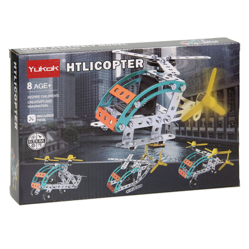 Load image into Gallery viewer, Lobbes speelgoed bv metalen bouwpakket helikopter, 106dlg.