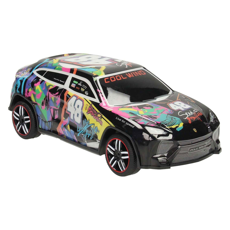 Afbeelding laden in galerijviewer, Lobbes speelgoed bv rc bestuurbare racewagen softbody graffity