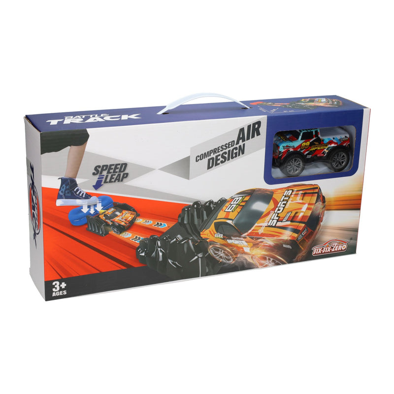 Load image into Gallery viewer, Lobbes speelgoed bv auto lanceerbaan met voetpomp