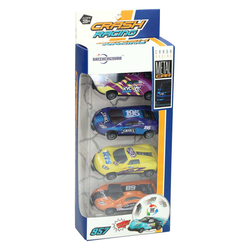 Load image into Gallery viewer, Raceauto backflip pull back set - 4st.