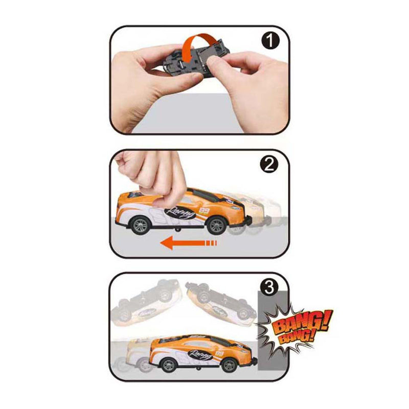 Load image into Gallery viewer, Raceauto backflip pull back set - 4st.