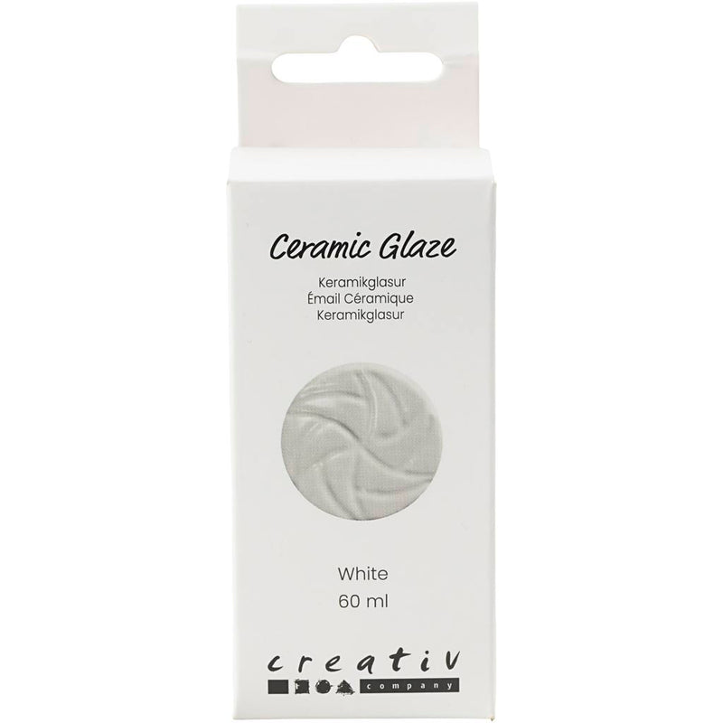 Load image into Gallery viewer, Creativ company keramiek glazuur 984-1101 c dekkend wit - 60ml