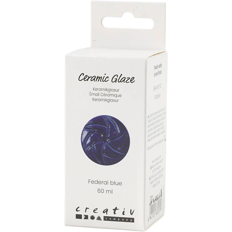 Load image into Gallery viewer, Creativ company https: www.cchobby.nl keramiek-glazuur-984-1101-c-dekkend-federal-blue-60-ml-1-doosje