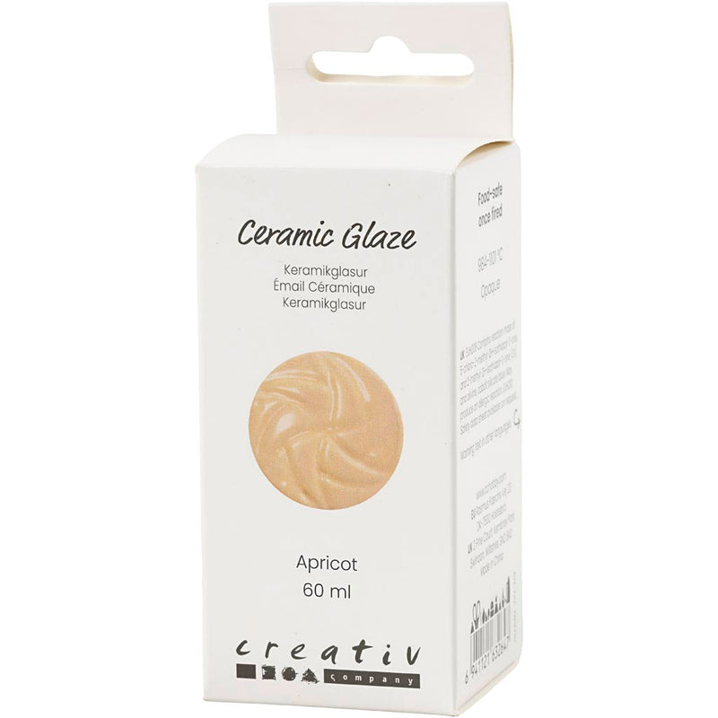 Load image into Gallery viewer, Creativ company https: www.cchobby.nl keramiek-glazuur-984-1101-c-dekkend-apricot-60-ml-1-doosje