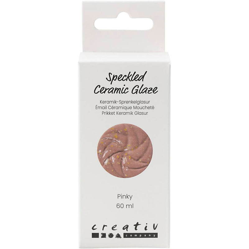 Load image into Gallery viewer, Creativ company gespikkeld keramiek glazuur 999-1060 c dekkend pinky - 60ml