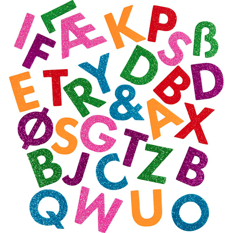 Afbeelding laden in galerijviewer, Https: www.cchobby.nl foam-stickers-letters-zelfklevend-h-40-mm-kleurrijk-110-stuk-1-doos