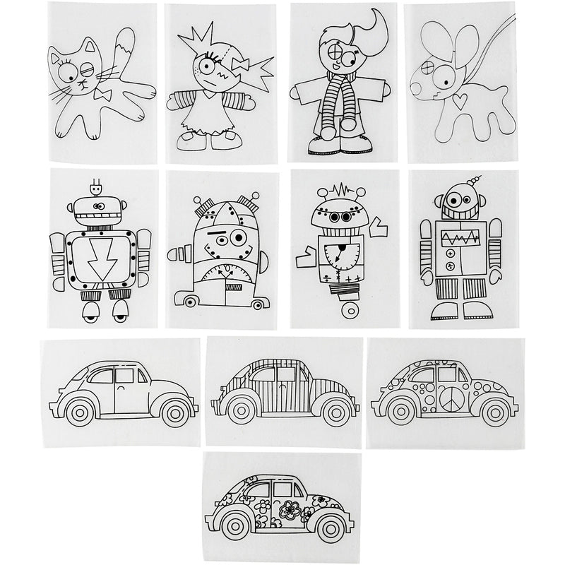 Load image into Gallery viewer, Imp https: www.cchobby.nl vellen-krfolie-met-motieven-vel-10-5x14-5-cm-dikte-0-3-mm-mat-transparant-36-vel-1-doos-79077