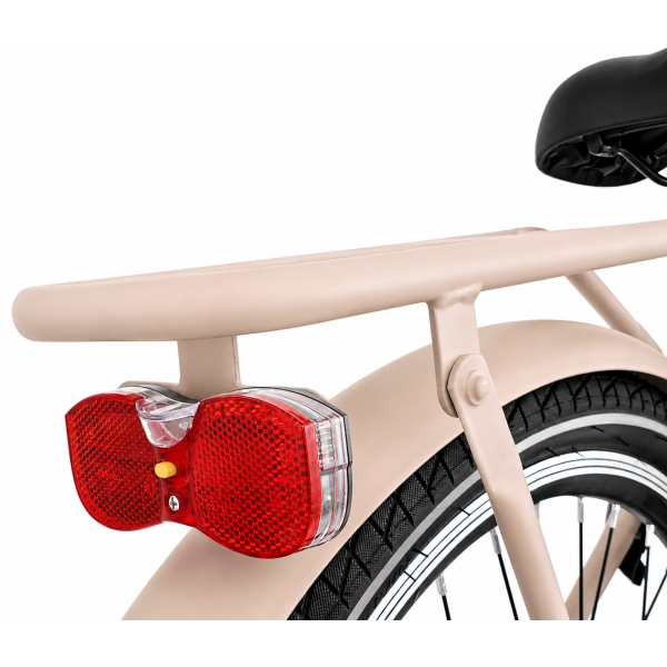 Afbeelding laden in galerijviewer, Kyoso kinderfiets blossom mocha 24 inch met remnaaf - mat taupe roze