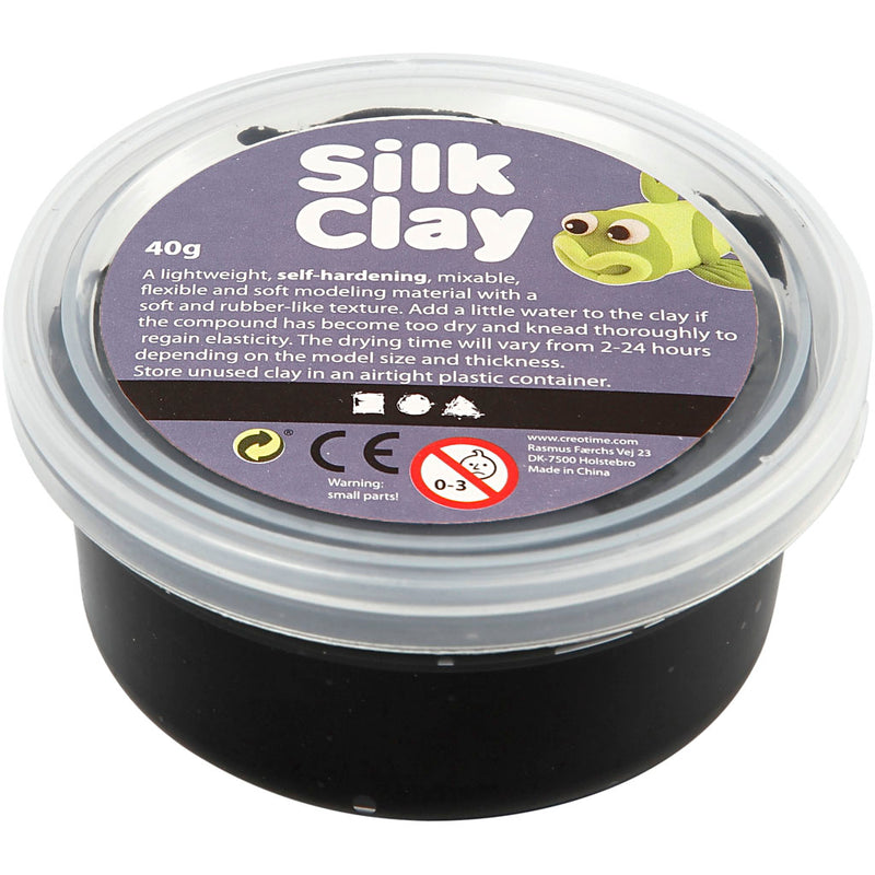 Load image into Gallery viewer, Silk clay https: www.cchobby.nl silk-clayr-zwart-40-gr-1-doosje